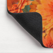 Tapis De Souris Fleurs orange Automne Floral Saison Saison Souris (Coin)