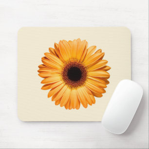 Tapis De Souris Fleurs Orange Gerbera