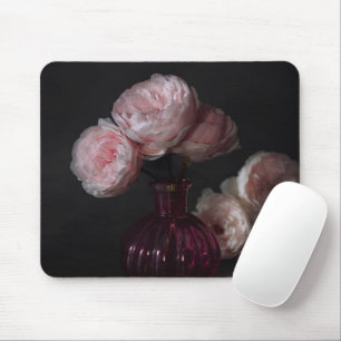 Tapis De Souris Fleurs   Pale Pink Peonies dans Vase