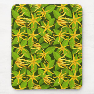 Tapis De Souris Fleurs parfumées exotiques de Ylang Ylang