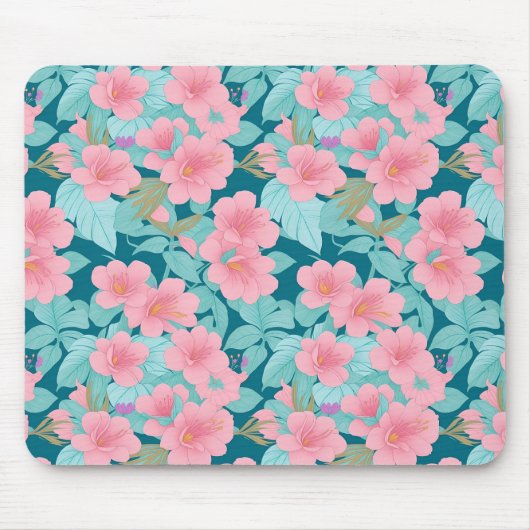 Tapis De Souris fleurs pastel (Devant)