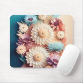 Tapis De Souris Fleurs pastel (Avec souris)