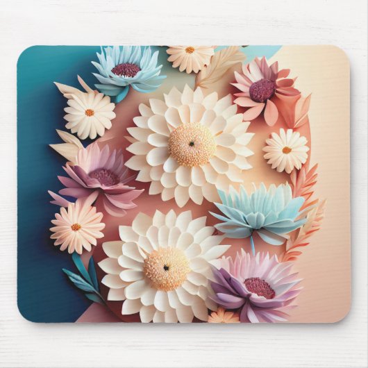 Tapis De Souris Fleurs pastel (Devant)