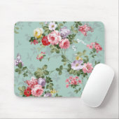 Tapis De Souris Fleurs Pastel vintages (Avec souris)