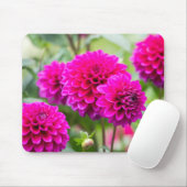 Tapis De Souris Fleurs Pompom Rose Chaud (Avec souris)