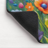 Tapis De Souris Fleurs printanières colorées (Coin)