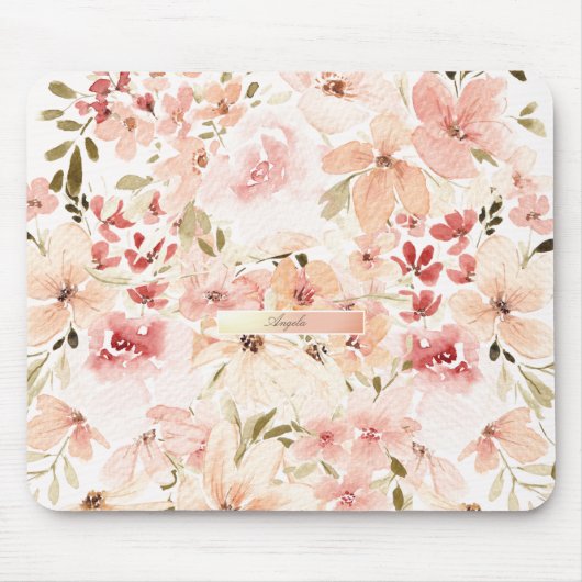 Tapis De Souris Fleurs printanières florissantes (Devant)