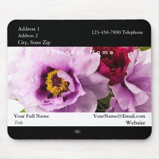Tapis De Souris Fleurs Promotionnels Photo Mousepad (Devant)