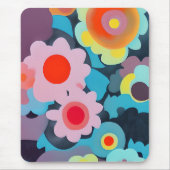 Tapis De Souris Fleurs rétro mod  (Devant)