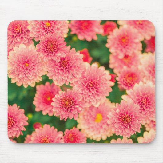 Tapis De Souris Fleurs rose vif Photo (Devant)