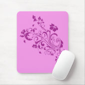 Tapis De Souris Fleurs roses (Avec souris)
