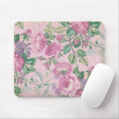 Tapis De Souris Fleurs roses (Avec souris)