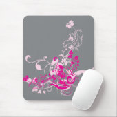 Tapis De Souris Fleurs roses (Avec souris)