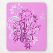 Tapis De Souris Fleurs roses (Devant)