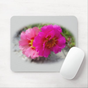 Tapis De Souris Fleurs roses au soleil