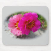 Tapis De Souris Fleurs roses au soleil (Devant)