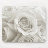 Tapis De Souris Fleurs | Roses blanches (Devant)