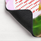 Tapis De Souris Fleurs roses Cadre photo double (Coin)