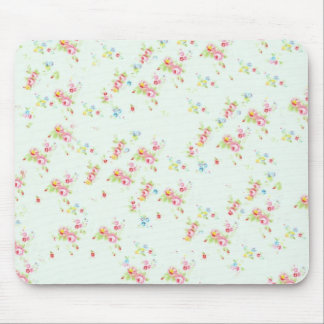 Tapis De Souris Fleurs roses chics minables florales vintages de