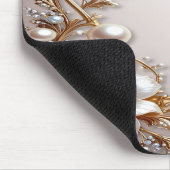 Tapis de souris Fleurs roses et blanches douces (Coin)