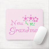 Tapis De Souris Fleurs roses Nouveaux T-shirts et cadeaux grand-mè (Avec souris)