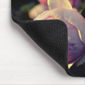 Tapis De Souris Fleurs roses roses du jardin (Coin)