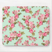Tapis De Souris Fleurs roses, Roses roses, Fleurs Aquarelles (Devant)
