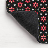 Tapis De Souris Fleurs rouges (Coin)