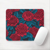Tapis De Souris Fleurs rouges de waratah (Avec souris)