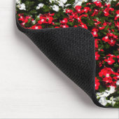 Tapis De Souris Fleurs rouges et blanches (Coin)