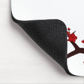 Tapis De Souris Fleurs rouges lumineuses (Coin)