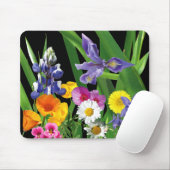 Tapis De Souris Fleurs sauvages Mousepad (Avec souris)