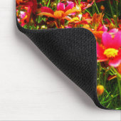 Tapis De Souris Fleurs sauvages rose et jaune pâle (Coin)
