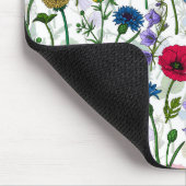 Tapis De Souris Fleurs sauvages sur blanc cassé (Coin)