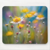 Tapis De Souris Fleurs sauvages Whimsical Dans Le Vent (Devant)