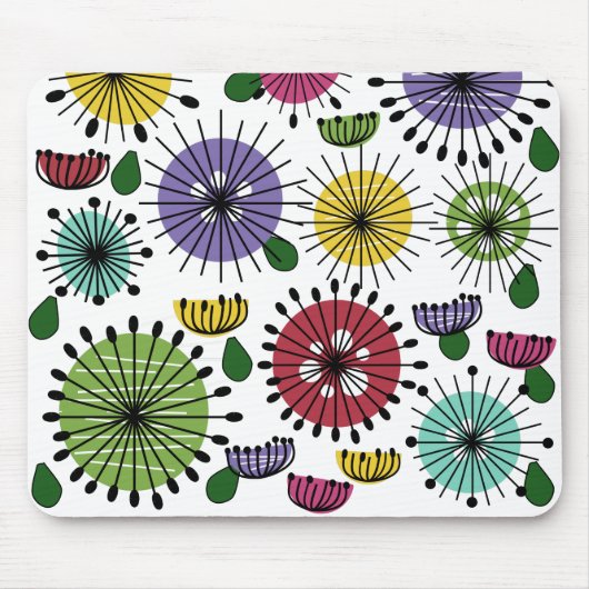 Tapis De Souris Fleurs Scandi (Devant)