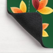 Tapis De Souris Fleurs stylisées - Vert foncé 02481c (Coin)