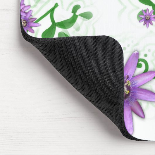 Tapis De Souris Fleurs sur des vignes Mousepad (Coin)