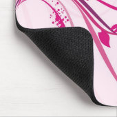 Tapis De Souris Fleurs sur rose - Mousepad (Coin)