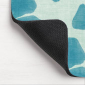 Tapis De Souris Fleurs turquoise Mousepad (Coin)
