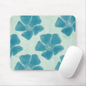 Tapis De Souris Fleurs turquoise Mousepad (Avec souris)