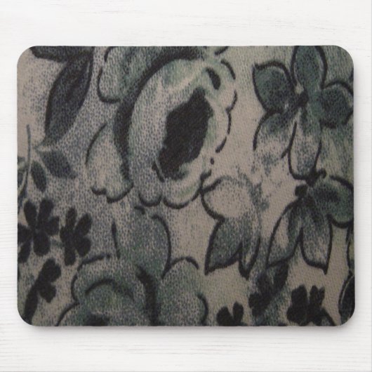 TAPIS DE SOURIS FLEURS VERTES (Devant)