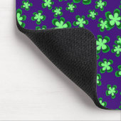 Tapis De Souris Fleurs vertes (Coin)