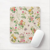 Tapis De Souris Fleurs vintages (Avec souris)