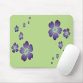 Tapis De Souris Fleurs violettes (Avec souris)