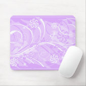 Tapis De Souris fleurs violettes (Avec souris)