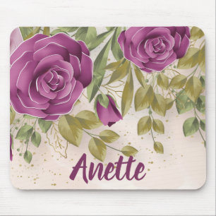 Tapis De Souris Fleurs violettes