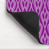 Tapis De Souris Fleurs violettes Art Déco (Coin)