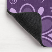 Tapis De Souris Fleurs violettes cool rétro (Coin)