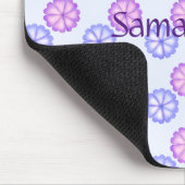 Tapis De Souris Fleurs Violettes Et Bleues (Coin)